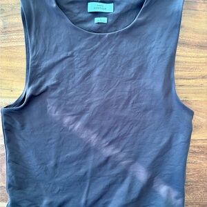 Women's Contour Brown Sleeveless Top